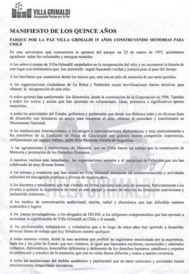 Manifiesto de los Quince años.