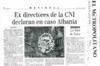 Ex directores de la CNI declaran en caso Albania