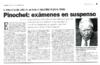 Pinochet: exámenes en suspenso
