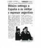 México entrega a España a ex militar y represor argentino