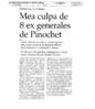Mea culpa de 8 ex generales de Pinochet
