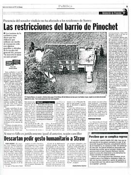 Las restricciones del barrio de Pinochet