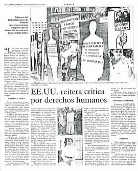 EE. UU. reitera crítica por derechos humanos