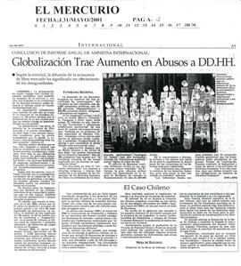 Globalización trae aumento en abusos a DD.HH.