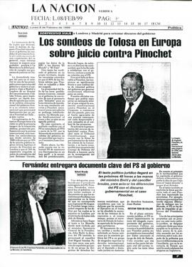Los sondeos de Tolosa en Europa sobre juicio contra Pinochet