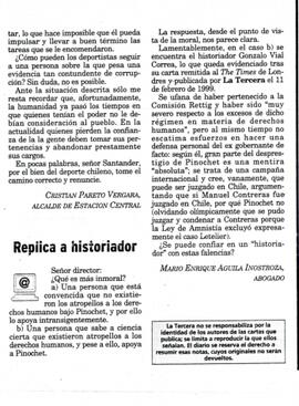 Replica a historiador