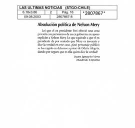 Absolución política de Nelson Mery