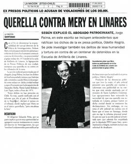 Querella contra Mery en Linares