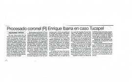 Procesado coronel (R) Enrique Ibarra en caso Tucapel