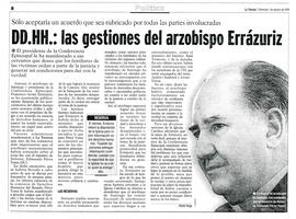 DD.HH.: las gestiones del arzobispo Errázuriz