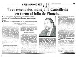 Crisis Pinochet. Tres escenarios maneja la Cancillería en torno al fallo de Pinochet