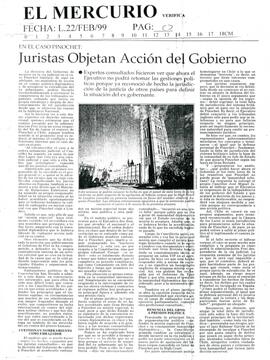 Juristas Objetan Acción del Gobierno