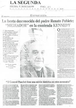 La faceta desconocida del padre Renato Poblete: "Mediador" en la enmienda Kennedy