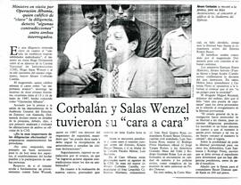 Corbalán y Salas Wenzel tuvieron su "cara a cara"