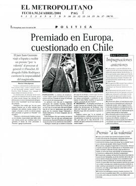 Premiado en Europa, cuestionado en Chile