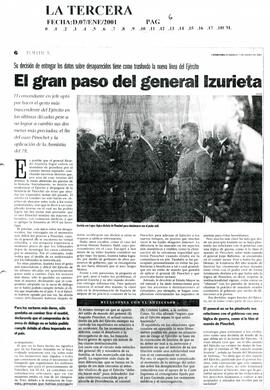 El gran paso del general Izurieta