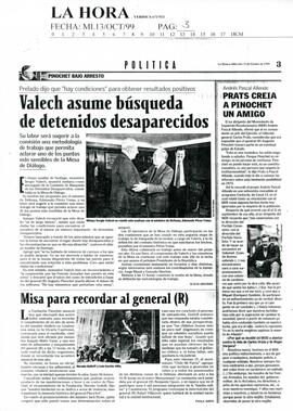 Valech asume búsqueda de detenidos desaparecidos