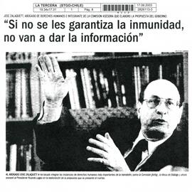 "Si no se les garantiza la inmunidad, no van a dar información"