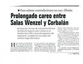 Prolongado careo entre Salas Wenzel y Corbalán