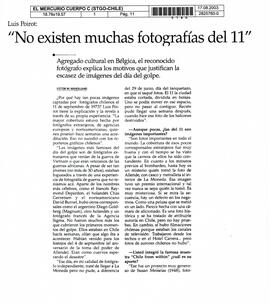 "No existen muchas fotografías del 11"