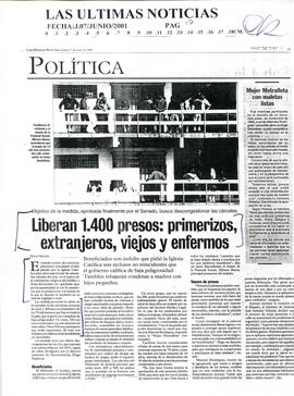 Liberan 1.400 presos: primerizos, extranjeros, viejos y enfermos