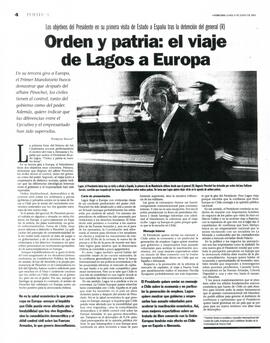 Orden y Patria: el viaje de Lagos a Europa