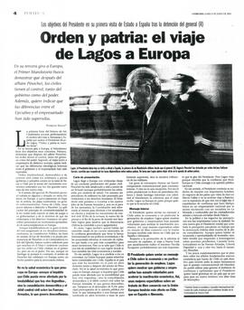 Orden y Patria: el viaje de Lagos a Europa