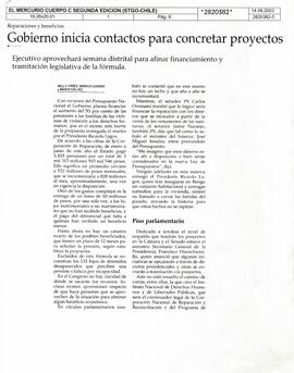 Gobierno inicia contactos para concretar proyectos