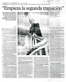 "Empieza la segunda transición"