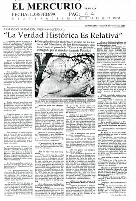 Armando de Ramon, Premio Nacional: "La verdad histórica es relativa"