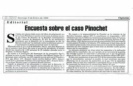 Encuesta sobre el caso Pinochet
