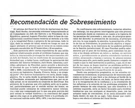 Recomendación de Sobreseimiento
