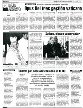 Opus Dei tras gestión vaticana
