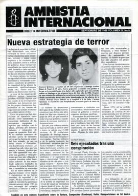 Amnistía Internacional. Boletín Informativo n°9 (volumen IX)