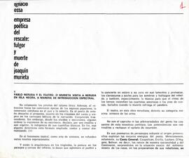 Empresa Poética del rescate: fulgor y muerte de Joaquín Murieta