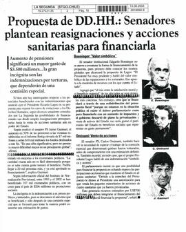 Propuesta de DDHH: Senadores plantean reasignaciones y acciones sanitarias para financiarla