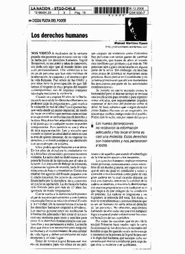 Los Derechos humanos.