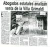 Abogados estatales analizan venta de la Villa Grimaldi