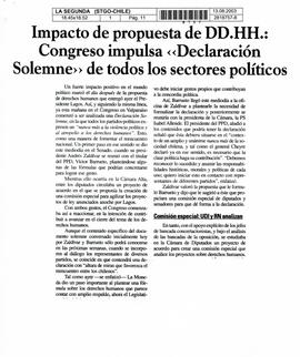 Impacto de propuesta de DDHH: Congreso impulsa "Declaración Solemne" de todos los secto...