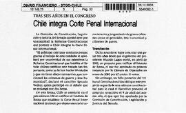 Chile integra Corte Penal Internacional.