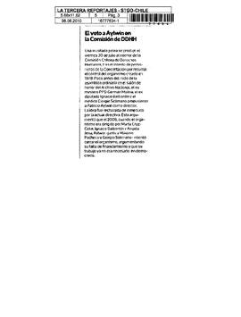 El veto de Aylwin en la Comisión de DDHH