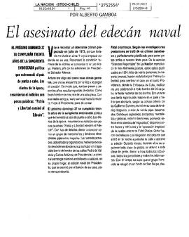 El asesinato del edecán naval
