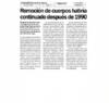 Remoción de cuerpos habría continuado después de 1990