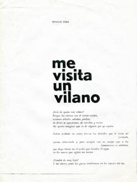 Ignacio Ossa. Me visita un Vilano