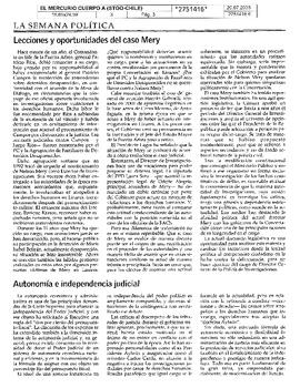 Lecciones y oportunidades del caso Mery