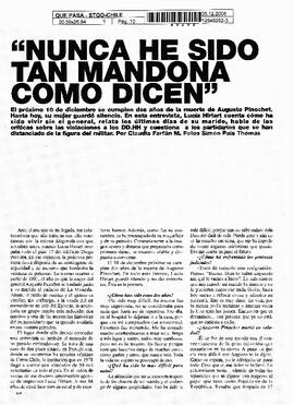 "Nunca he sido tan mandona como dicen"