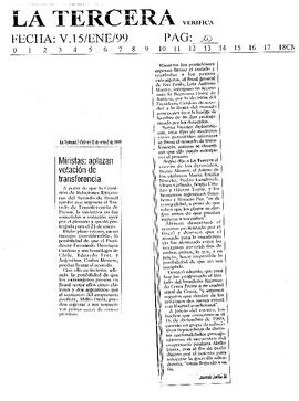 Miristas: aplazan votación de transferencia