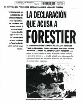 La declaración que acusa a Forestier