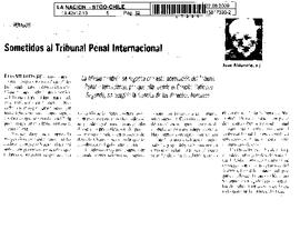 Sometidos al Tribuanl Penal Internacional.