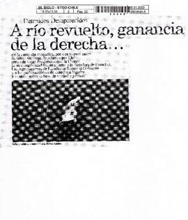 A río revuelto, ganancia de la derecha...